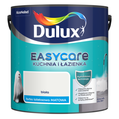 Farba Dulux EasyCare Kuchnia i Łazienka Biała 2,5 l