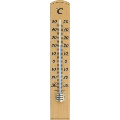 Termometr pokojowy 40 x 200 mm drewniany metalowa osłonka Bioterm