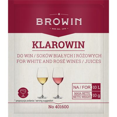 Klarowin do win różowych i białych 10 g Browin