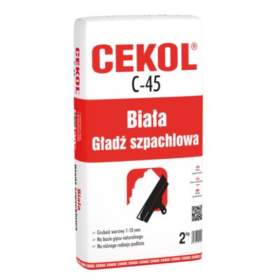 Gładź szpachlowa biała C-45 2 kg CEKOL