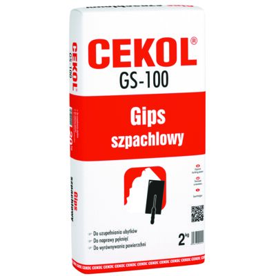 Gips szpachlowy GS-100 2 kg CEKOL