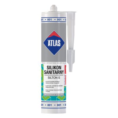 Silikon sanitarny SILTON S 001 biały 280 ml Atlas