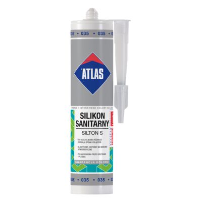 Silikon sanitarny SILTON S 035 szary 280 ml Atlas
