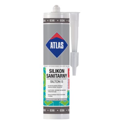 Silikon sanitarny SILTON S 036 ciemnoszary 280 ml Atlas