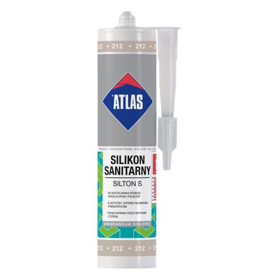 Silikon sanitarny SILTON S 212 szarobrązowy 280 ml Atlas