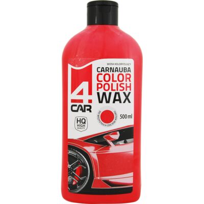 Wosk koloryzujący Carnauba do karoserii czerwony 500 ml 4CAR