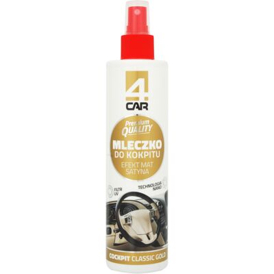 Mleczko do kokpitu Classic Gold - Mat 300 ml 4CAR Premium Quality