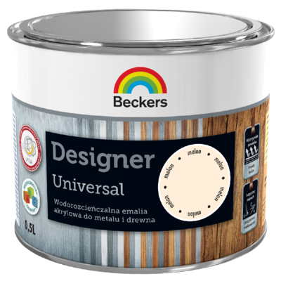 Emalia akrylowa Beckers Designer Universal Black 0,5 l