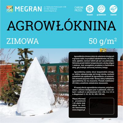 Agrowłóknina zimowa 50 g/m² 1,60 m x 10 mb