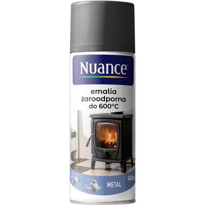 Emalia żaroodporna do 600°C srebrny 400 ml Nuance