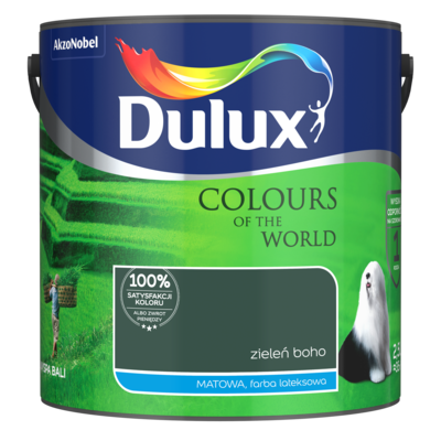 Farba lateksowa Dulux Kolory Świata Zieleń Boho 2,5 l