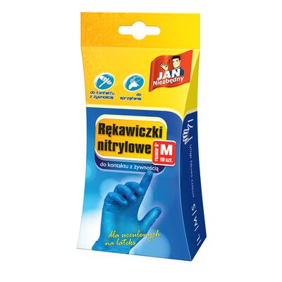 Rękawiczki nitrylowe M/L 10 szt. Jan Niezbędny