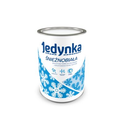 Farba winylowa Jedynka Śnieżnobiała 1L