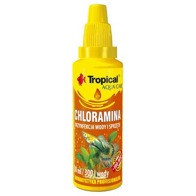 Preparat do dezynfekcji wyposażenia akwariowego Chloramina 30 ml Tropical