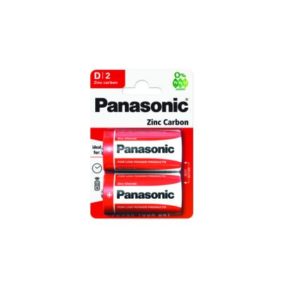 Bateria cynkowo węglowa R20/2BP D 2 sztuki Panasonic