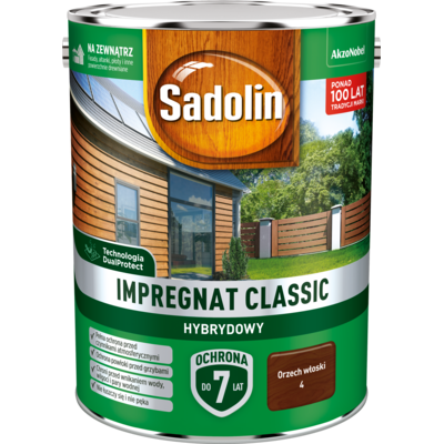 Impregnat CLASSIC HYBRYDOWY Orzech Włoski 4,5 l Sadolin