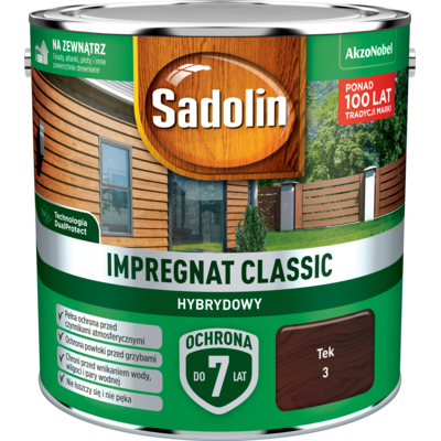 Impregnat CLASSIC HYBRYDOWY Tek 2,5 l Sadolin