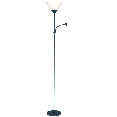 Lampa podłogowa czarna 179 cm