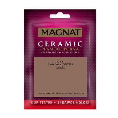 Farba ceramiczna MAGNAT Ceramic TESTER kawowy onyks C12 30 ml