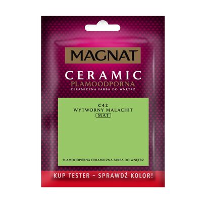 Farba ceramiczna MAGNAT Ceramic TESTER wytworny malachit C42 30 ml