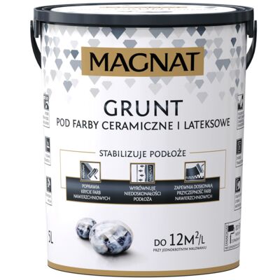 Grunt pod farby ceramiczne i lateksowe 5 l Magnat