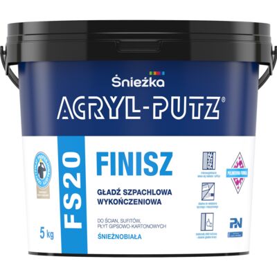 Gładź Szpachlowa wykończeniowa FS20 FINISZ 5 kg Acryl Putz