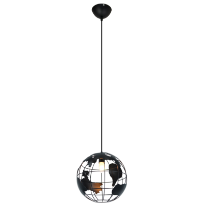 Lampa wisząca 6862/1 BLACK czarny Elem