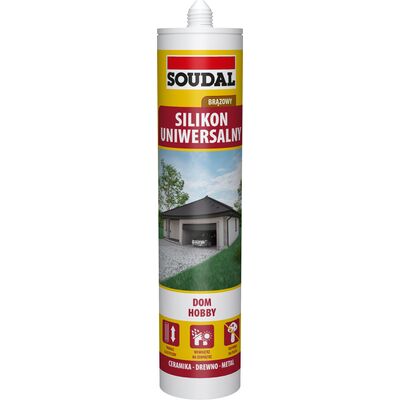 Silikon uniwersalny brąz 280 ml Soudal