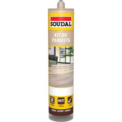 Фото - Герметик / рідкі цвяхи Soudal Kit do parkietu dąb 280 ml 