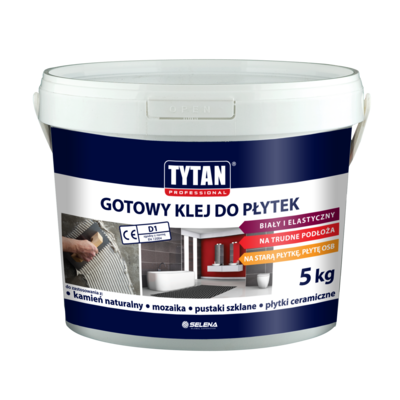 Klej do płytek ceramicznych gotowy 5 kg Tytan