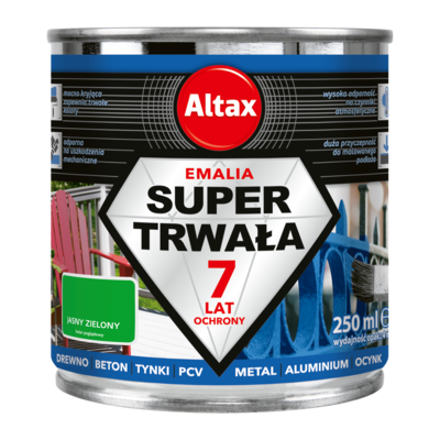 Emalia super trwała 250 ml jasny zielony Altax