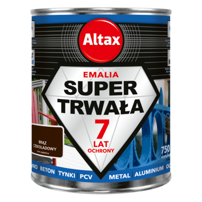 Emalia super trwała 750 ml czekoladowy brąz Altax