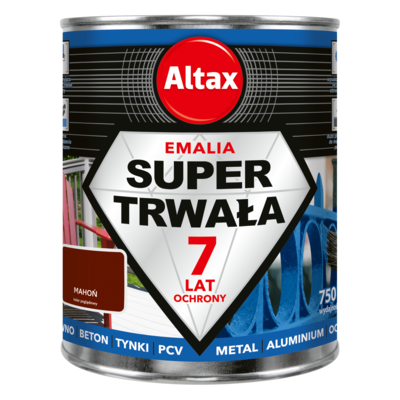 Emalia super trwała 750 ml mahoń Altax