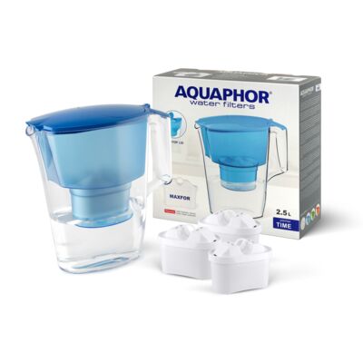 Zestaw dzbanek filtrujący Aquaphor Time 2,5 l +  3 wkłady B100-25 Maxfor