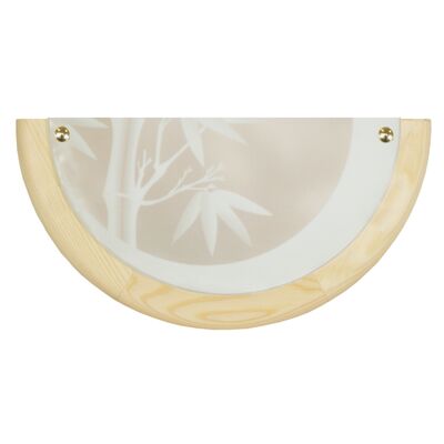 Plafon BAMBOO 0,5 drewno standard 1x60 W E27 sosna CANDELLUX