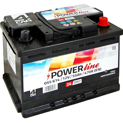 Akumulator 55 Ah +P 470A 12V 4Car POWER line