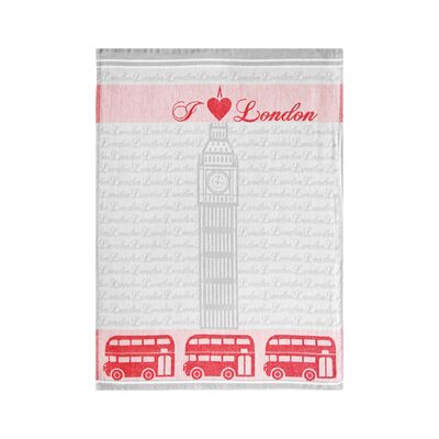 Ściereczka kuchenna I Love London 70 x 50 Czerwony Bawełna TEXPOL