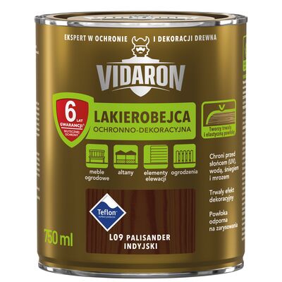 Lakierobejca Ochronno-Dekoracyjna Palisander Indyjski L09 0,75 l VIDARON