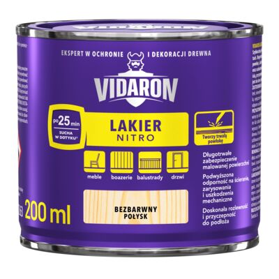 Lakier Nitro bezbarwny 0,2l VIDARON