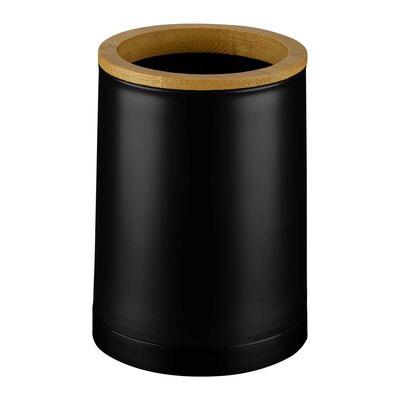 Kubek łazienkowy ESPINO czarny z bambusem