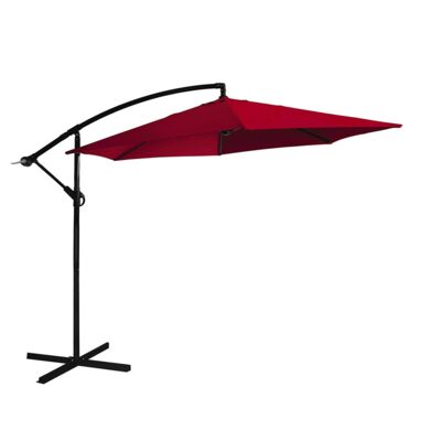 Parasol boczny 300 stal/poliester bordo