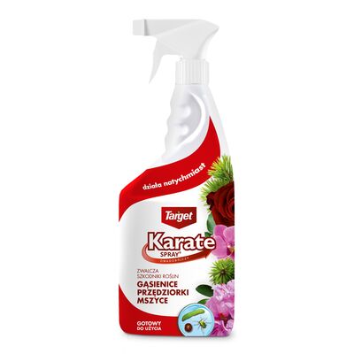 Środek szkodnikobójczy karate spray gąsienice, przędziorki, mszyce 750 ml