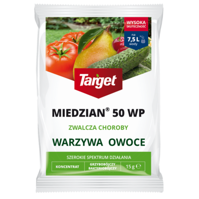 Środek grzybobójczy Miedzian 50WP - warzywa, owoce 15 g