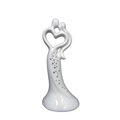 Figurka szkliwiona para długie włosy Swarovski 23 cm Souvenire