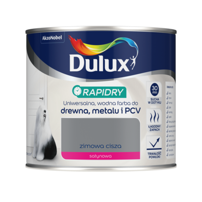 Farba akrylowa Dulux Rapidry 400 ml zimowa cisza