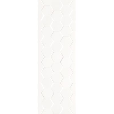 Фото - Плитка Ceramika Color Płytka ścienna CHARISMA- HEXAGON WHITE GLOSSY 25 x 75 cm 