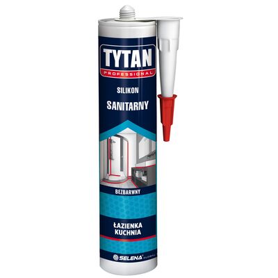 Silikon sanitarny Tytan bezbarwny 280 ml