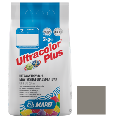 Fuga Ultracolor Plus 113 Szary 5 kg MAPEI