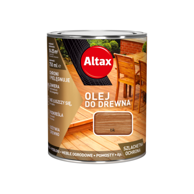 Olej do drewna 750 ml tik Altax