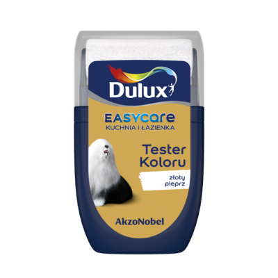 Farba lateksowa Dulux EasyCare Kuchnia i Łazienka tester – złoty pieprz